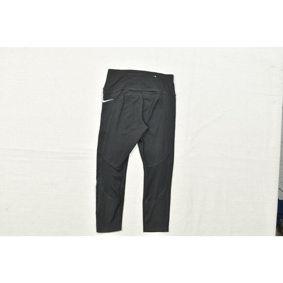 Nike Dri-FIT Black Cropped Running Ankle Legging Regular Size S Polyester - Picture 3 of 8